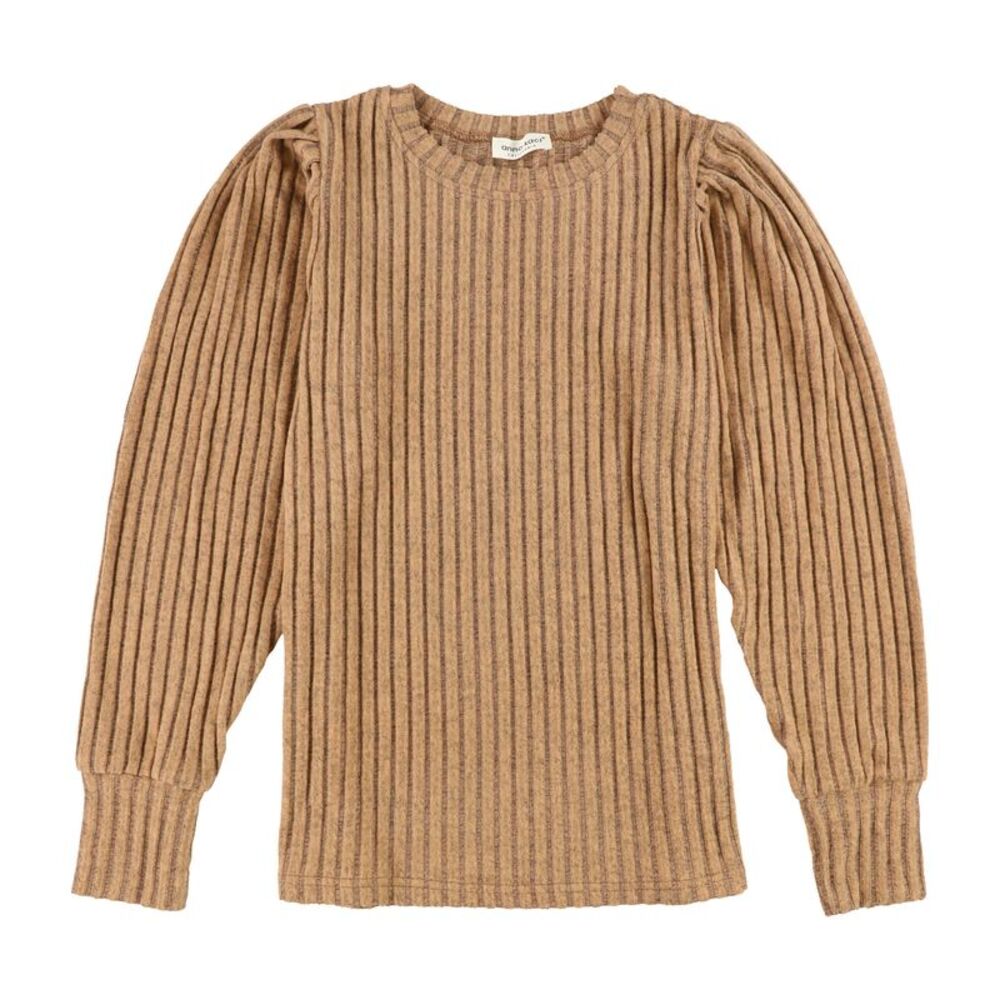 anna-kaci Womens JN8403BRN-S Pullover Sweater, NWT